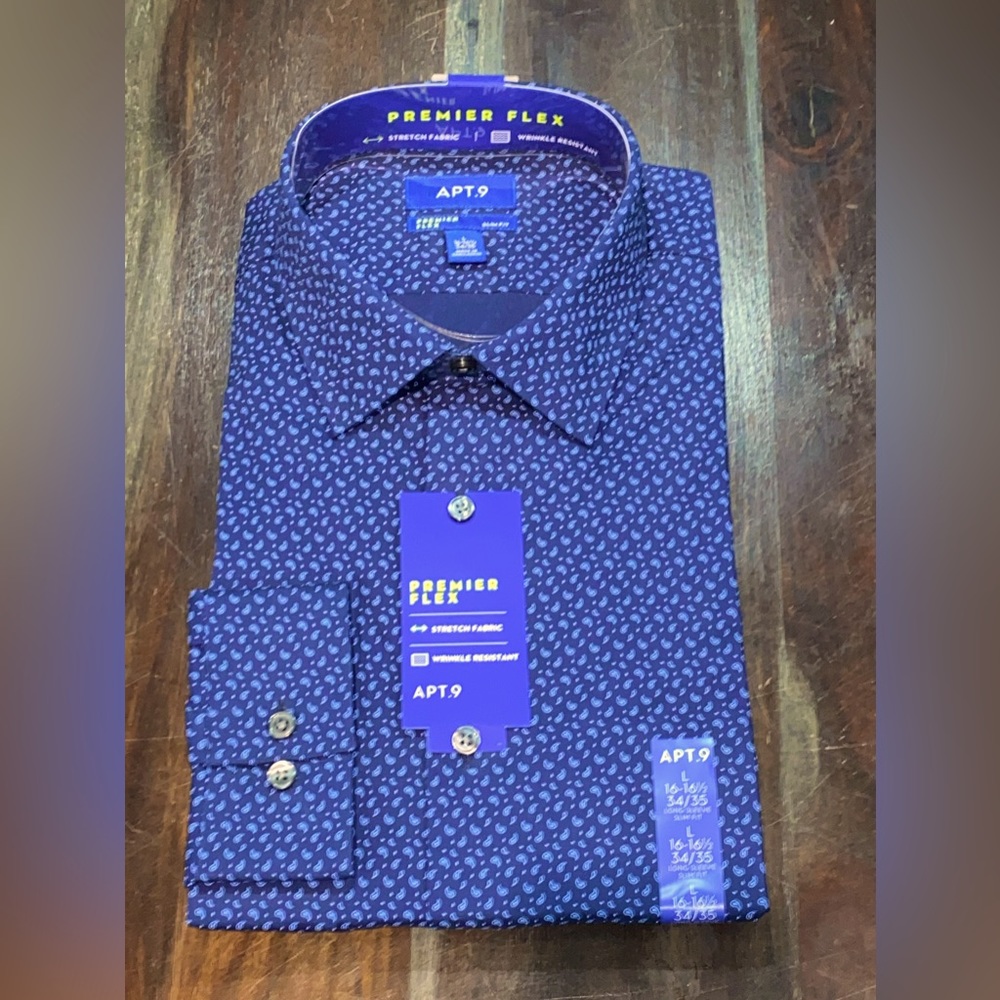 APT.9 Men’s long sleeve shirt NWT